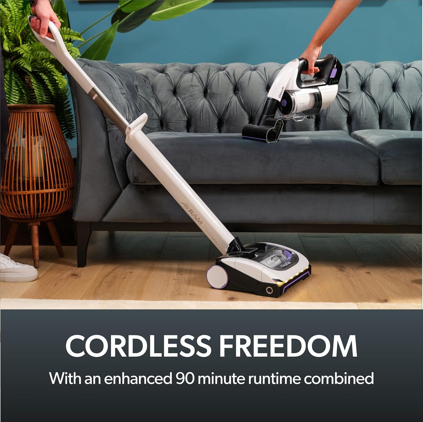 System Platinum Anti Hair Wrap Cordless Vacuum Bundle