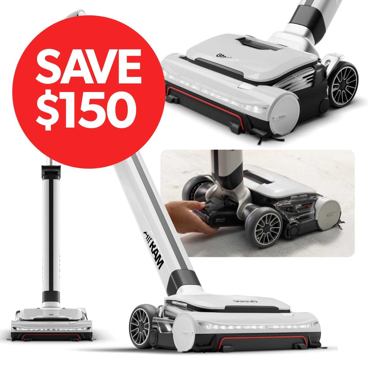 AirRAM 3 Dual Edge-Clean Cordless Vacuum