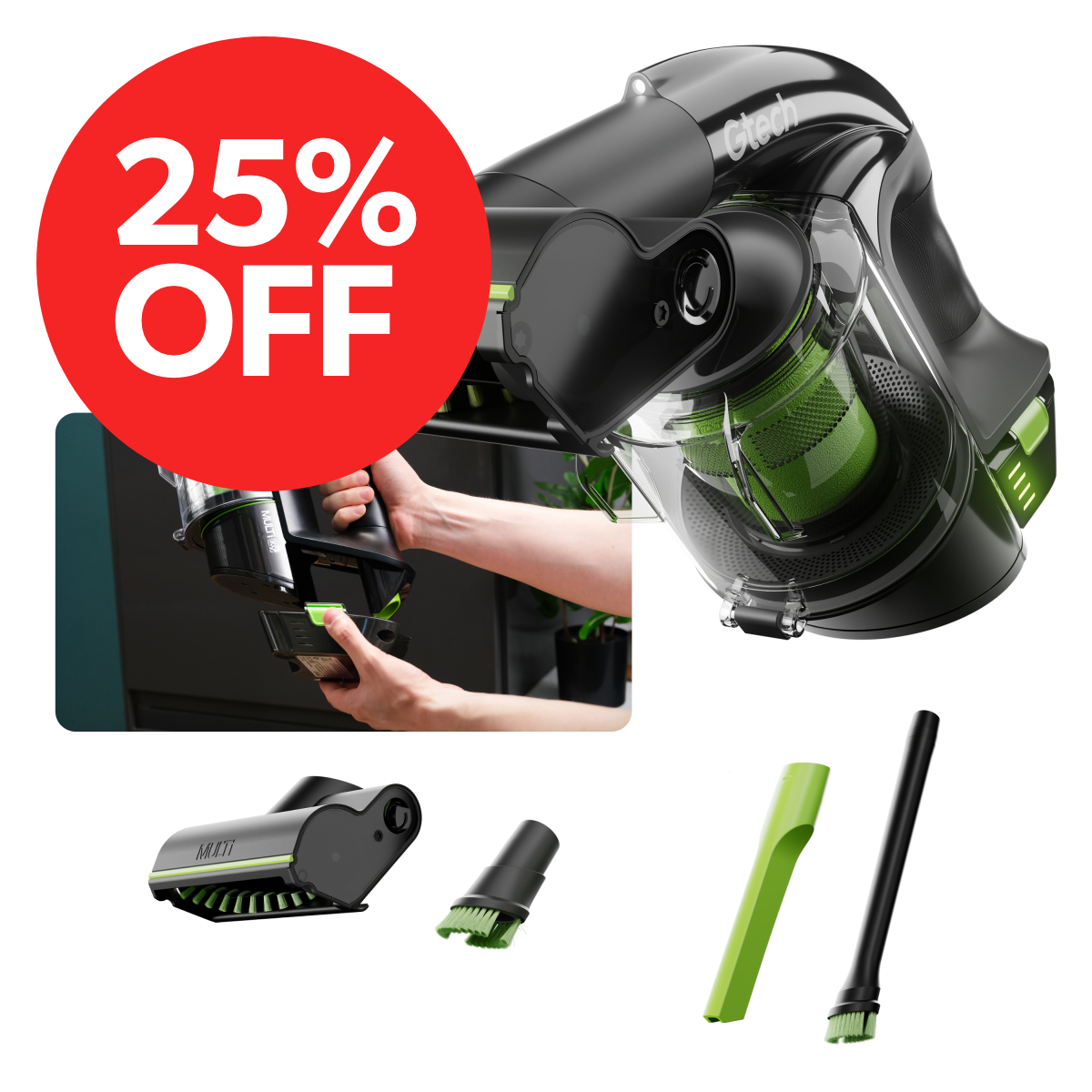 Multi K9 Cordless Pet Handheld Vacuum